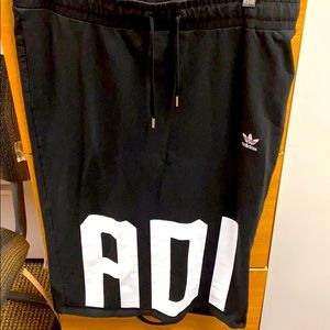 Adidas Mid Length Logo Casual Skirt Size Large